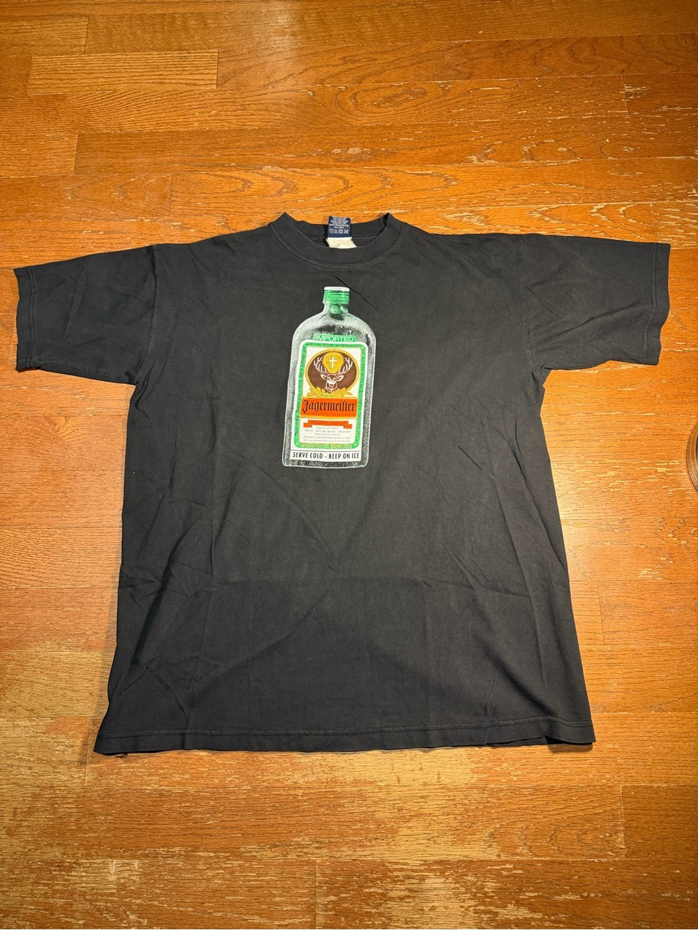Vintage Jagermeister Bottle Graphic Tee